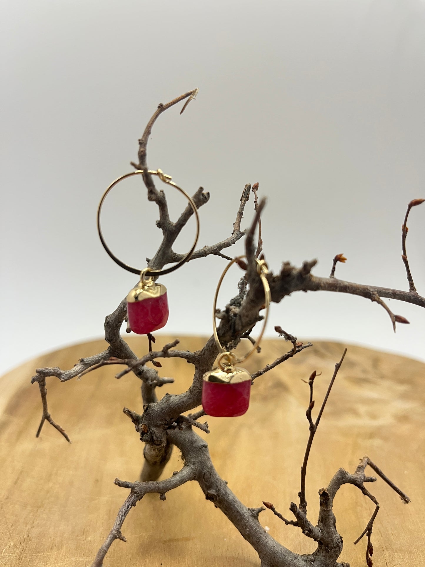 Oorbellen Goldfilled Ringen Chalcedoon Hangers