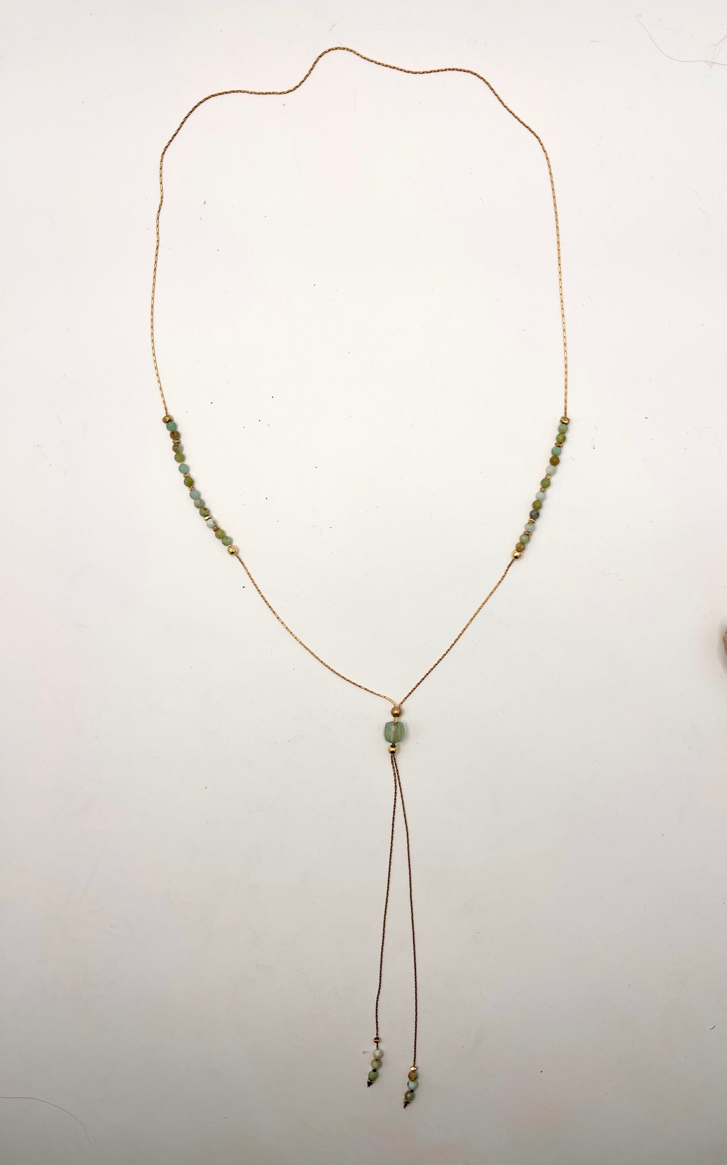 Ketting Verstelbaar RVS draad Opaal Jade, Hematiet & Agaat