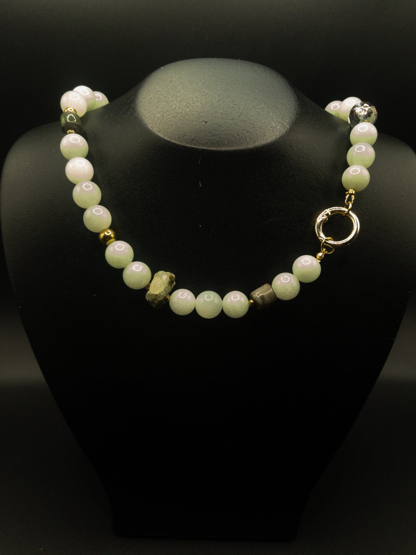 Ketting Mint Angelite & Prehniet