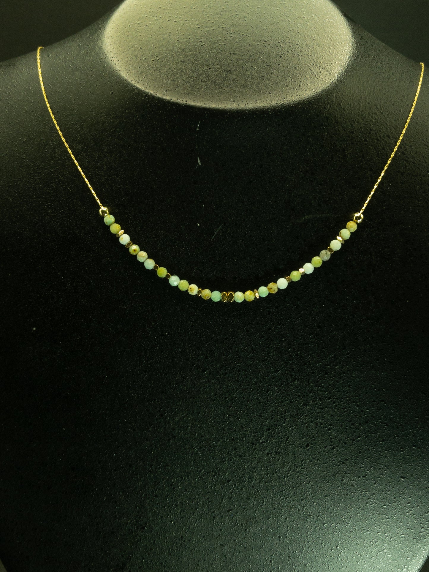 Ketting Verstelbaar RVS draad Opaal Jade, Hematiet & Agaat