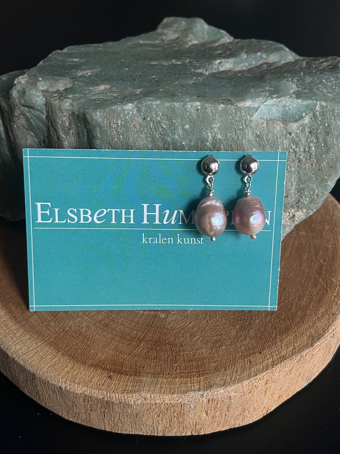 Oorbellen Sterling Zilver & Barok Parel