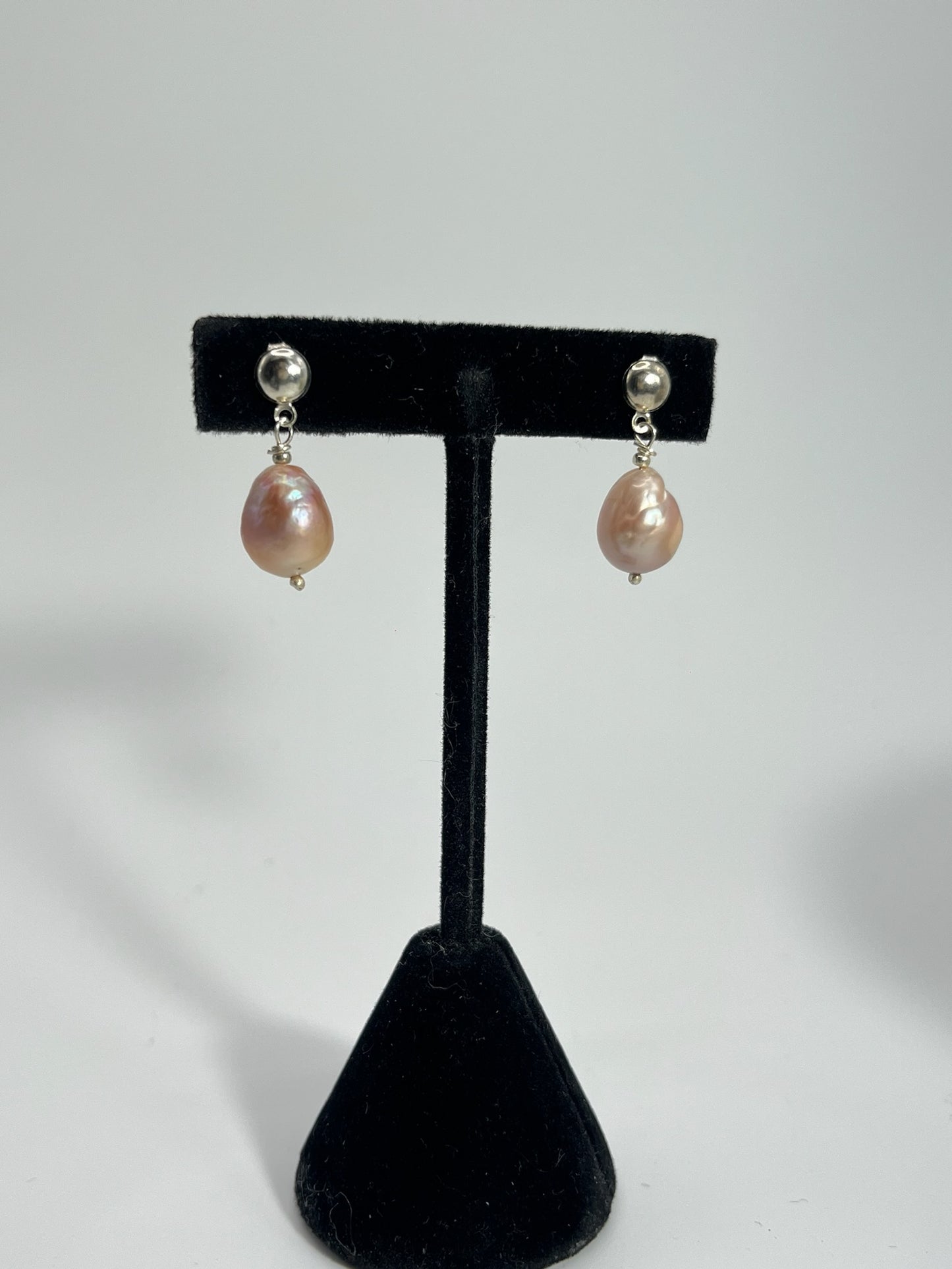 Oorbellen Sterling Zilver & Barok Parel