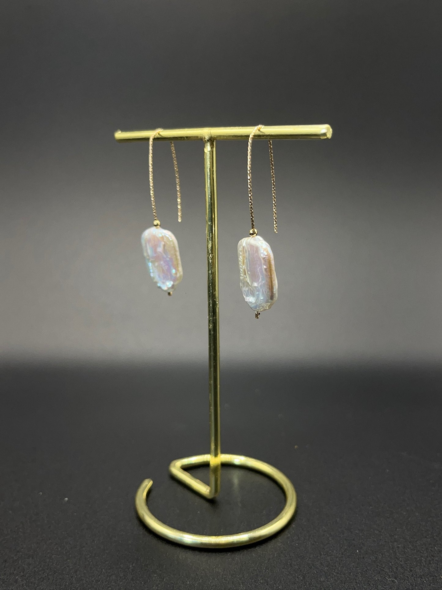 Oorbellen Goldfilled Barok Parel– 4,5 cm