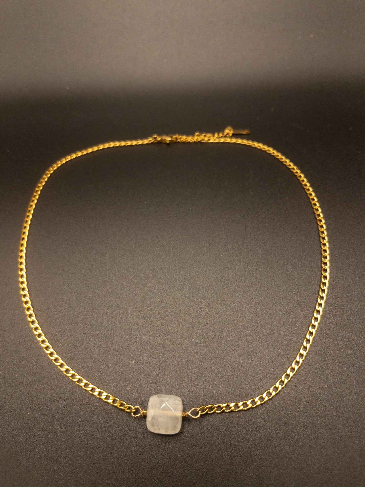Ketting RVS Maansteen