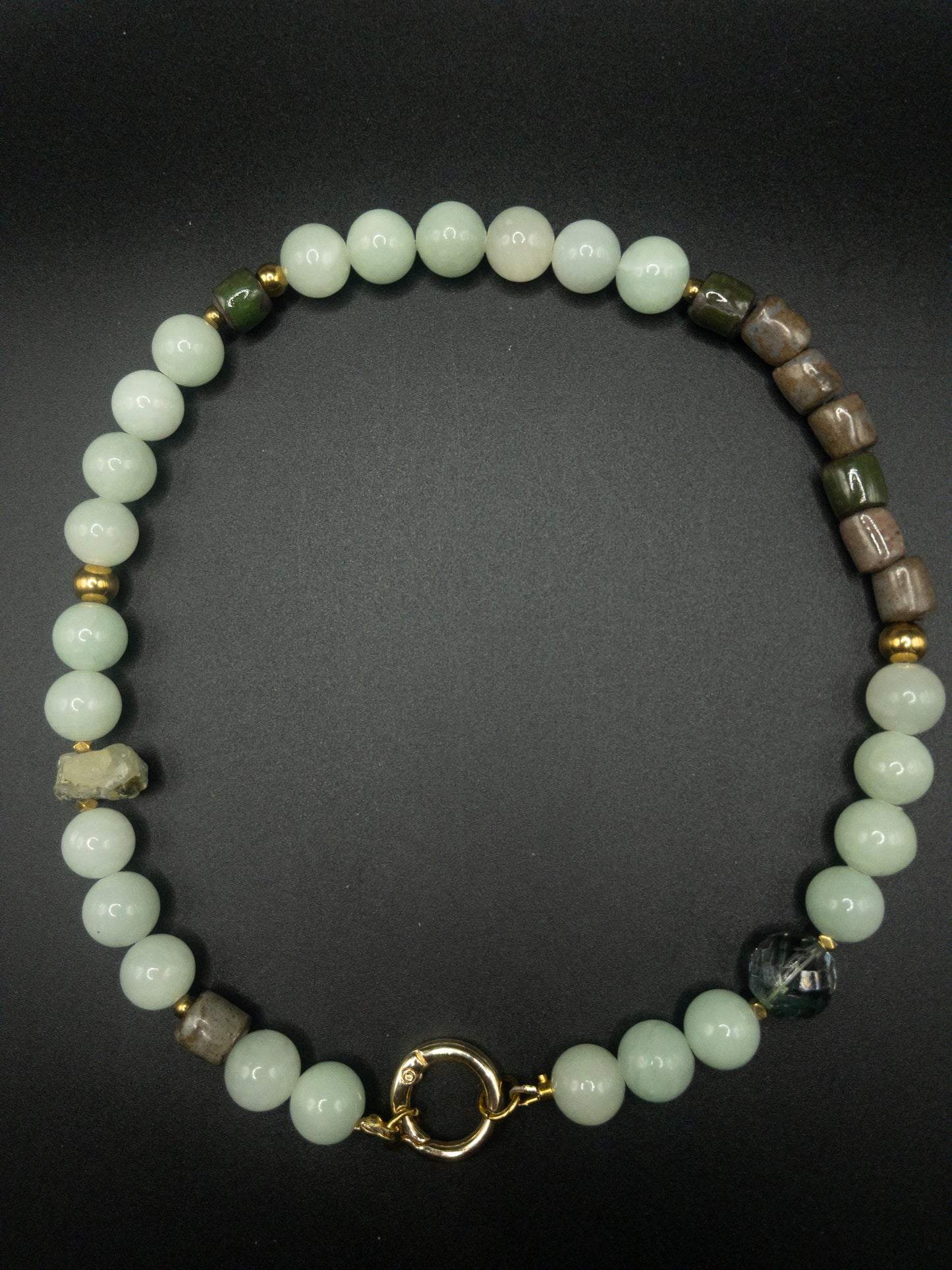 Ketting Mint Angelite & Prehniet