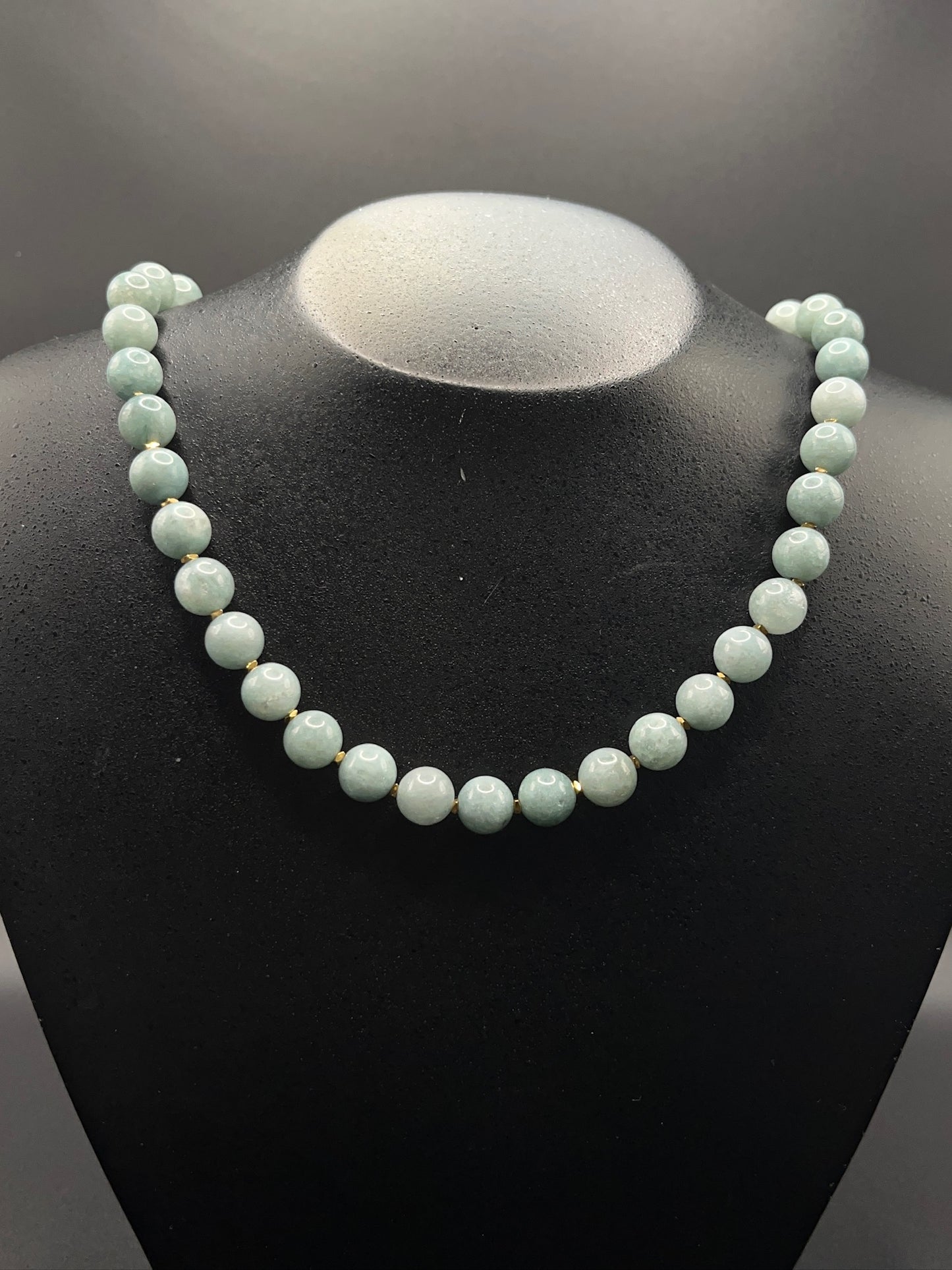 Ketting: Birmese Jade en Hematiet