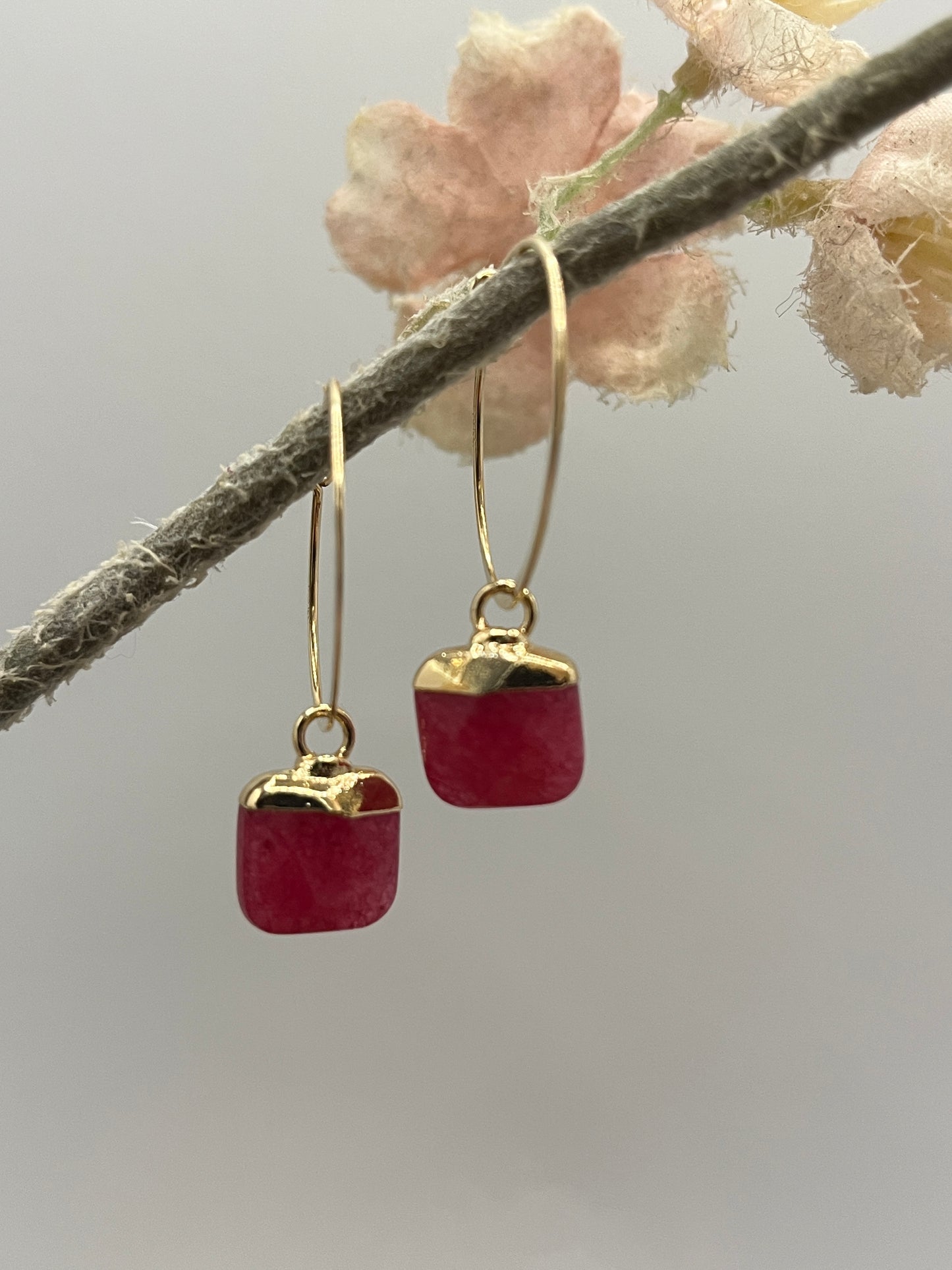Oorbellen Goldfilled Ringen Chalcedoon Hangers