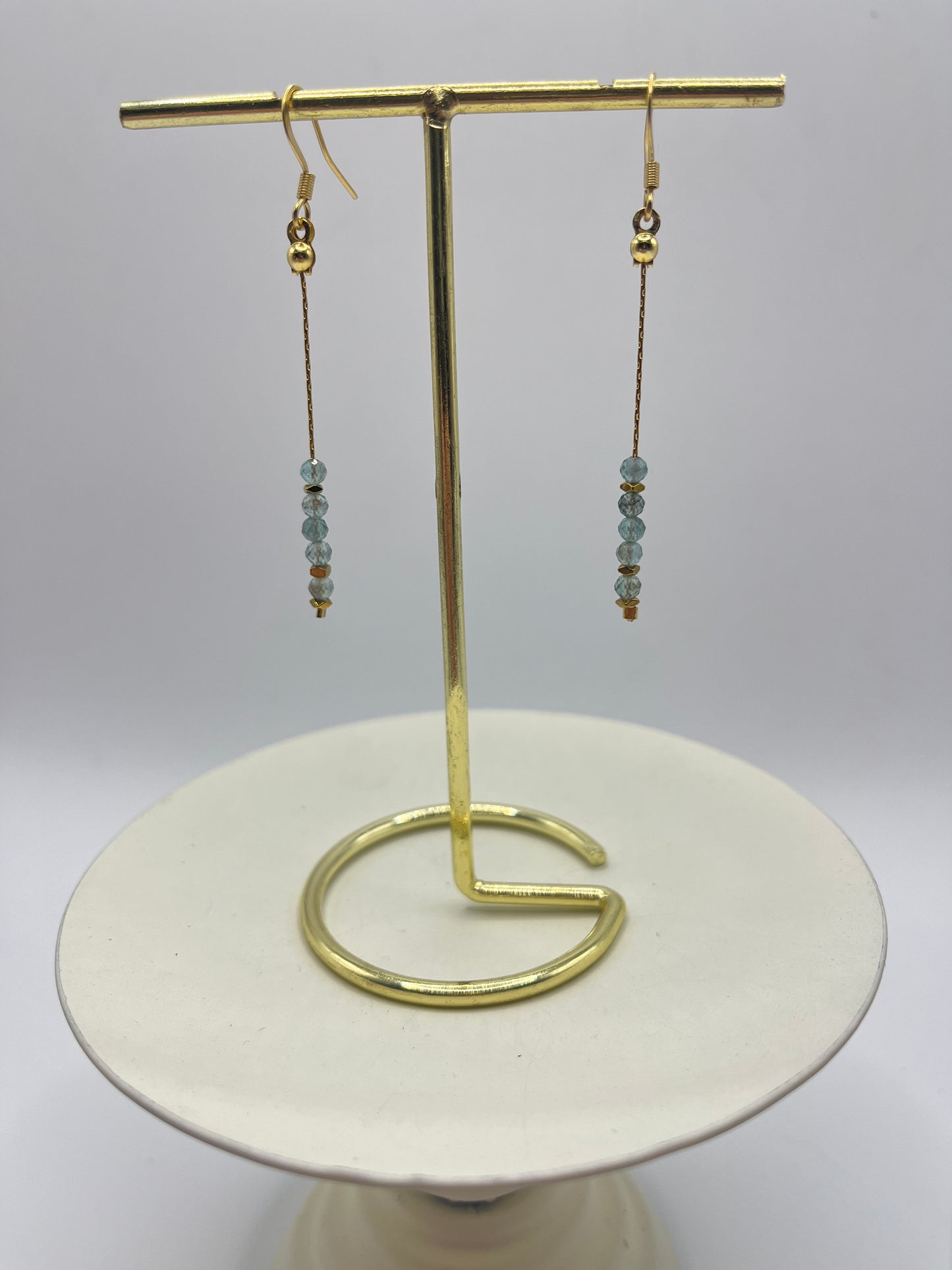 Oorbellen Kyanite&Hematiet