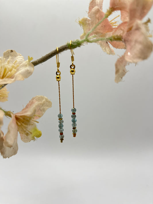 Oorbellen Kyanite&Hematiet